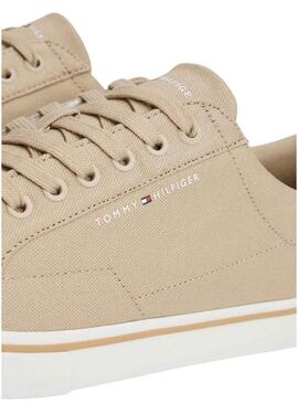 Scarpe Tommy Jeans Vulc in tela di cammello per uomo