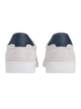 Scarpe Tommy Jeans Greenwich grigie con texture miste per uomo.