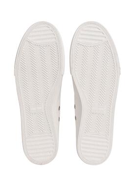 Scarpe Tommy Jeans Archive in tela bianca da uomo.