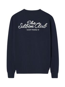 Felpa Silbon Club Saint Tropez blu scuro per uomo