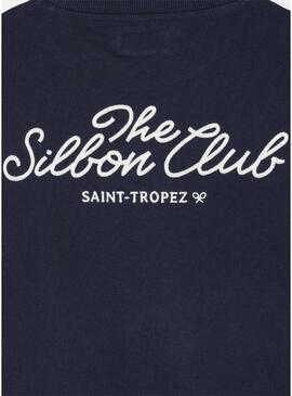 Felpa Silbon Club Saint Tropez blu scuro per uomo