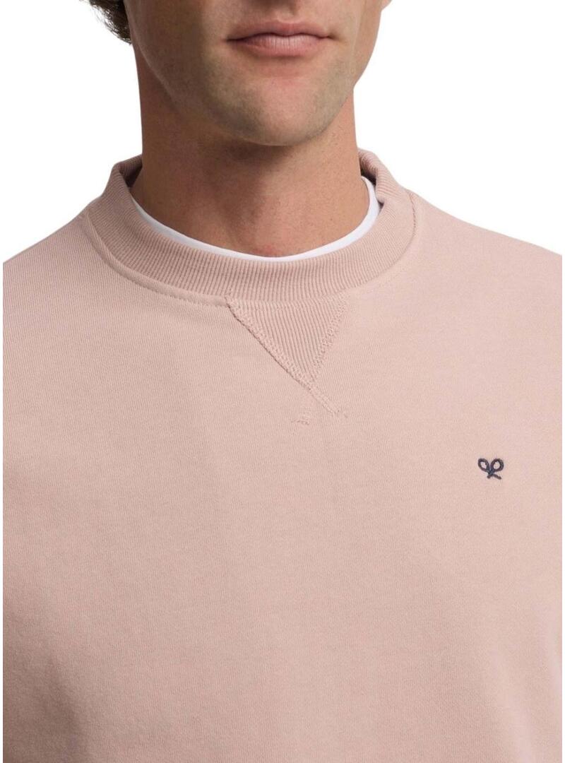 Felpa Silbon Minilogo rosa per uomo