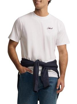 Maglietta Silbon Saint Tropez bianca per uomo