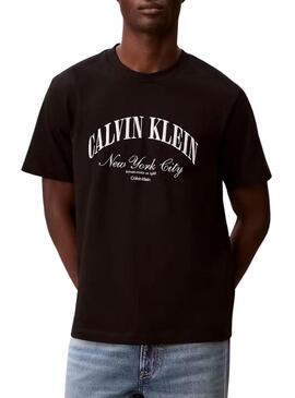 Maglietta Calvin Klein Jeans March nera per uomo