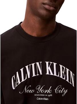 Maglietta Calvin Klein Jeans March nera per uomo