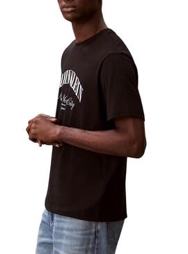 Maglietta Calvin Klein Jeans March nera per uomo