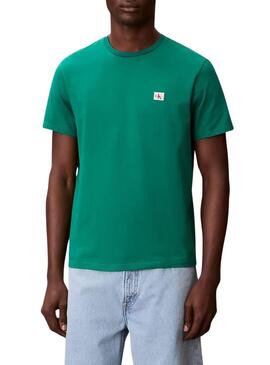 Maglietta Calvin Klein Jeans 30S verde per uomo