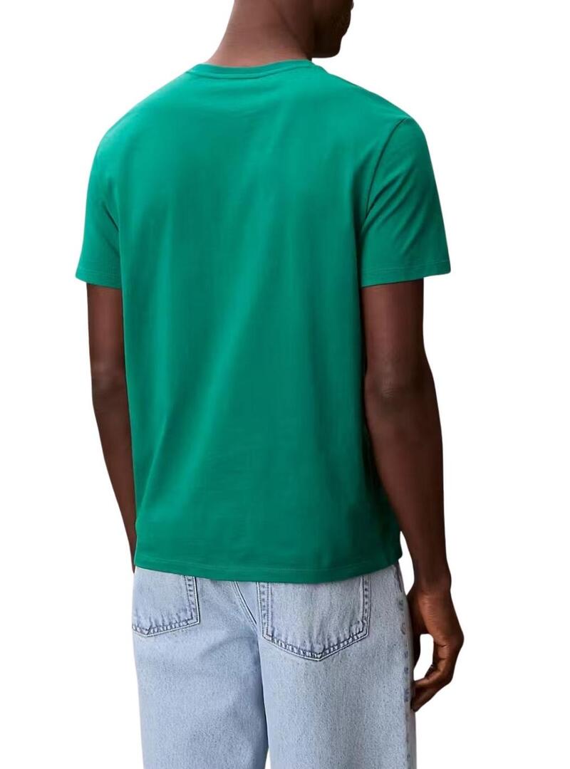Maglietta Calvin Klein Jeans 30S verde per uomo