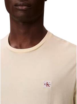 Maglietta Calvin Klein Jeans 30S gialla per uomo