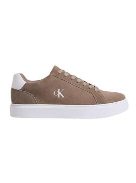 Sneakers Calvin Klein Jeans Classic Cupsole marrone per uomo.