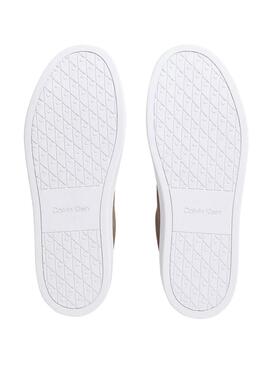 Sneakers Calvin Klein Jeans Classic Cupsole marrone per uomo.