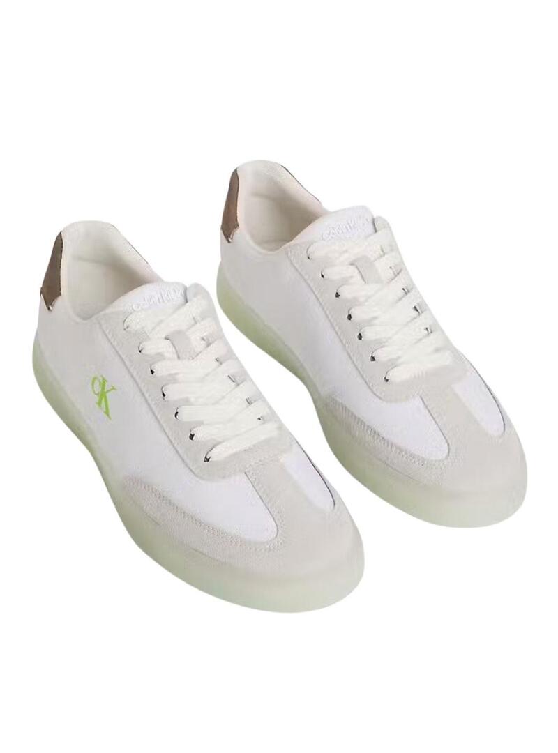 Scarpe Calvin Klein Jeans NY bianche e neon per uomo