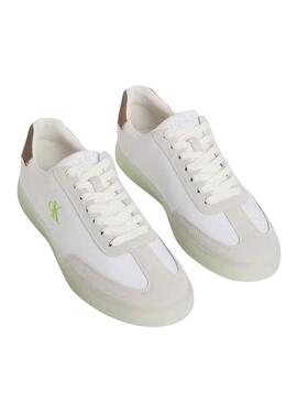Scarpe Calvin Klein Jeans NY bianche e neon per uomo