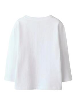 Maglietta Name It robot skater bianca per bambino