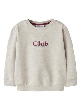 Felpa Name It beige da tennis per bambino.