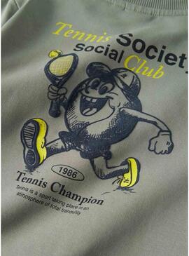 Felpa Name It verde grigio per bambino