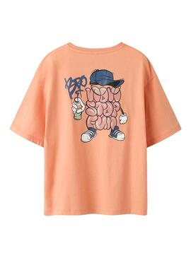 Maglietta Name It Player arancione per bambino