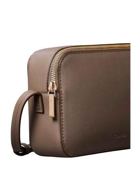 Borsa Calvin Klein Jeans Foil Logo marrone per donna