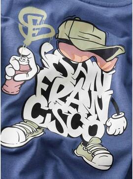 Maglietta Name It San Francisco blu per bambino