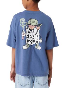 Maglietta Name It San Francisco blu per bambino