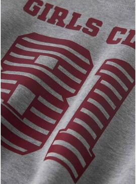 Felpa Name It Girls Club grigia per bambina