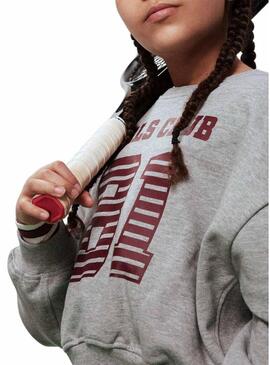 Felpa Name It Girls Club grigia per bambina