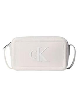 Borsa Calvin Klein Jeans Bold bianca per donna