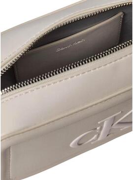 Borsa Calvin Klein Jeans Bold bianca per donna