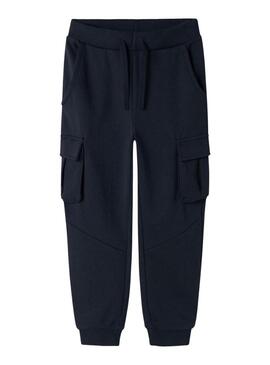 Pantaloni cargo blu scuro per bambino Name It.