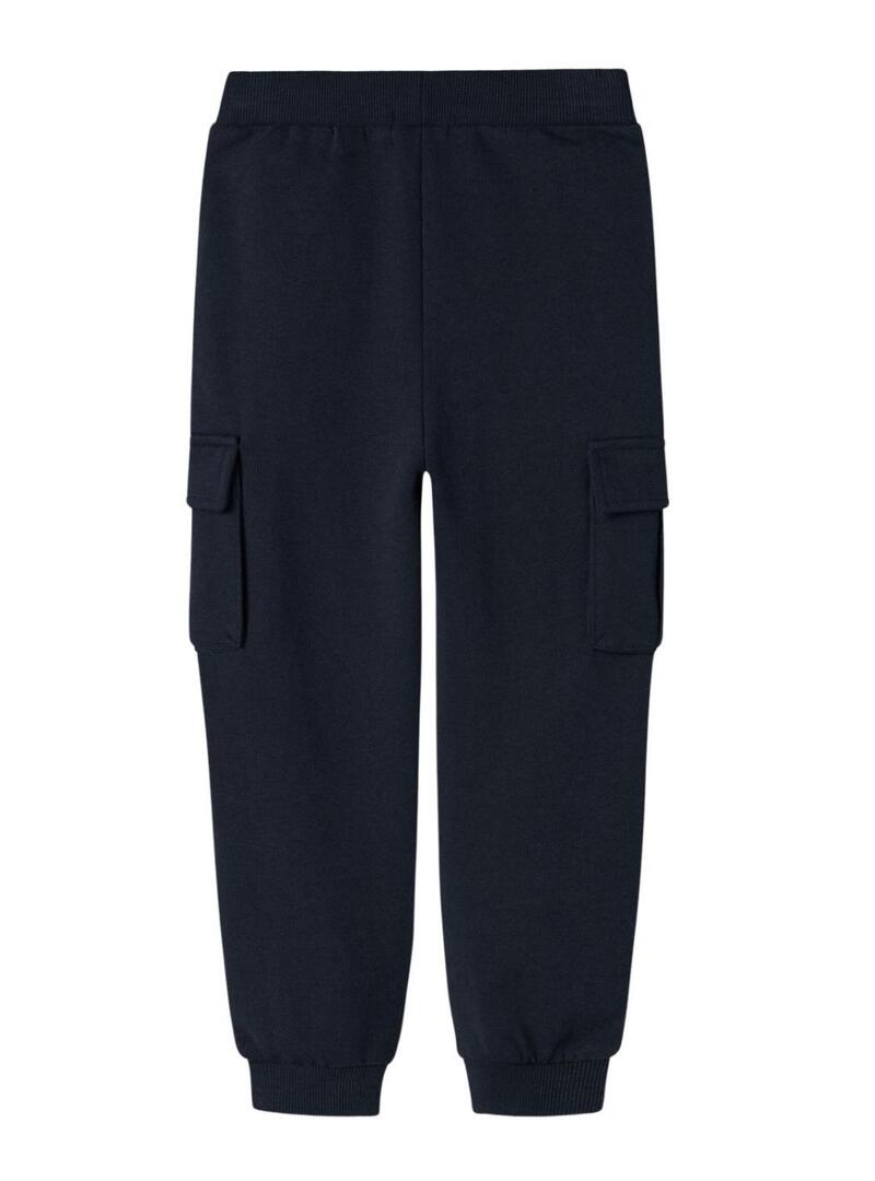 Pantaloni cargo blu scuro per bambino Name It.