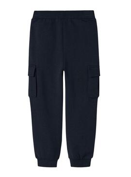 Pantaloni cargo blu scuro per bambino Name It.