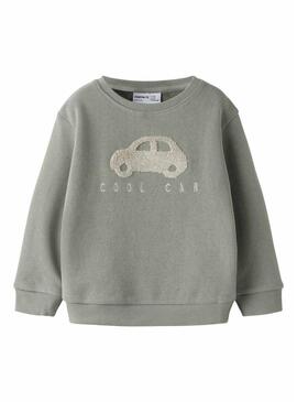 Felpa Name It verde grigio per bambino