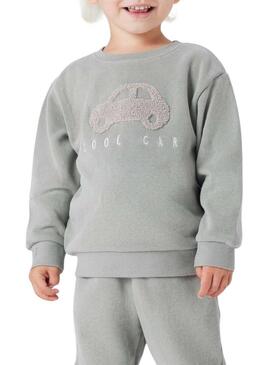 Felpa Name It verde grigio per bambino