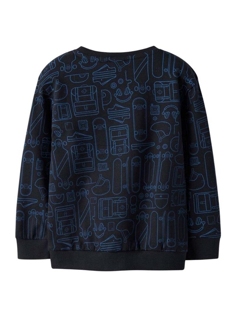 Felpa Name It skate blu scuro per bambino
