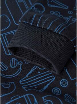 Felpa Name It skate blu scuro per bambino
