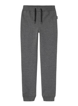 Pantaloni jogger Name It grigi scuro per bambino