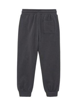 Pantaloni Mayoral in felpa basic con polsini grigi