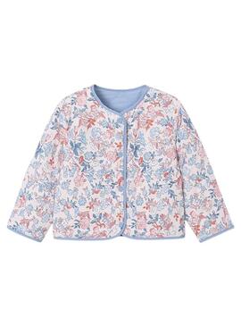 Giacca Mayoral reversibile trapuntata blu per bambina