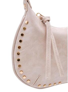 Borsa Mayoral borchie dorate beige per ragazza
