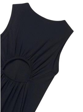 Abito Mayoral nero con apertura per bambina