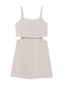 Tuta Mayoral a righe beige per bambina