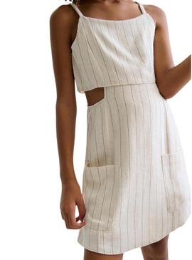 Tuta Mayoral a righe beige per bambina