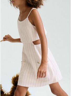 Tuta Mayoral a righe beige per bambina