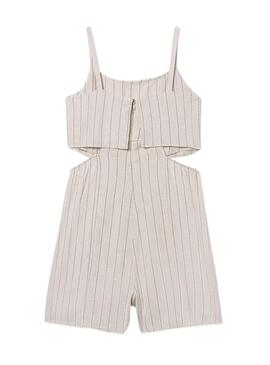 Tuta Mayoral a righe beige per bambina