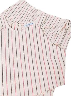 Set Mayoral a righe rosa per ragazza