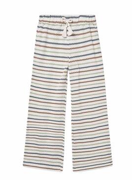 Pantaloni a righe stampati Mayoral per ragazza.