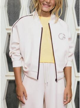 Giacca sportiva beige Mayoral per ragazze