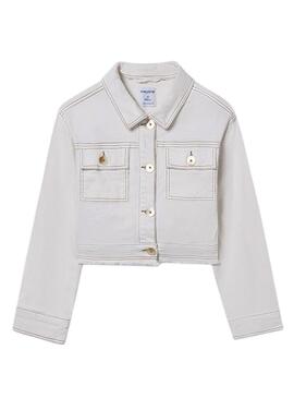 Giacca corta Mayoral grezza per bambina