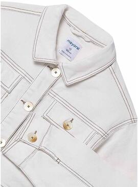 Giacca corta Mayoral grezza per bambina