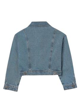 Giacca di jeans Mayoral corta blu per bambina